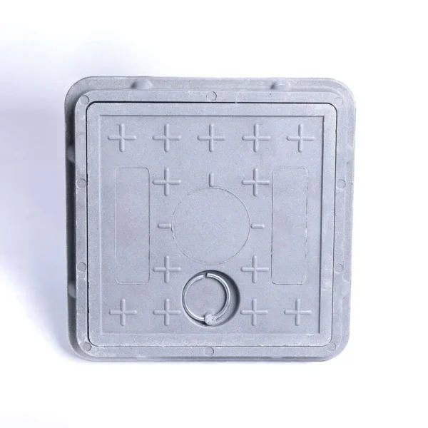 Tapa de registro compuesta 25×25 pulgadas (63×63 cm) cuadrada, FRP anticorrosiva