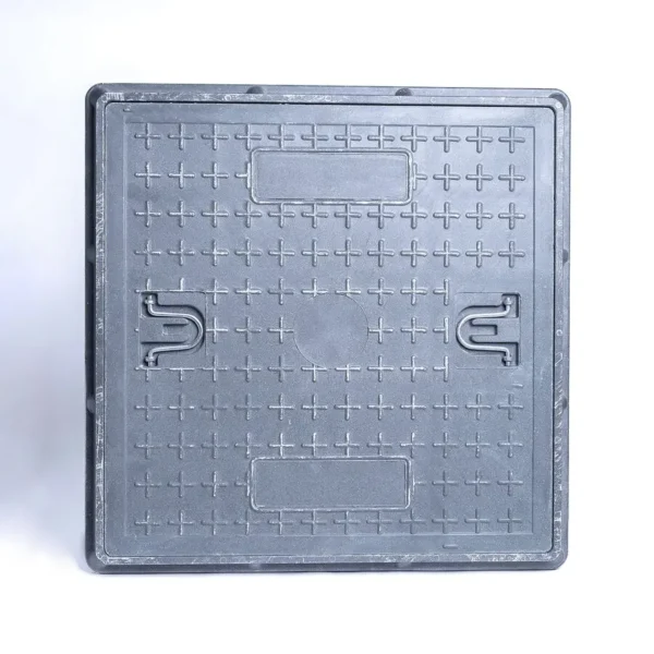Tapa de registro compuesta 60×60" (152×152 cm) cuadrada FRP reforzada D400
