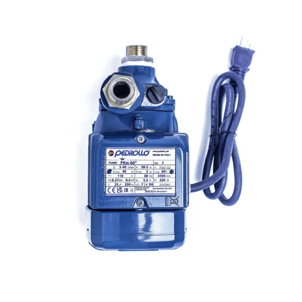 Bomba de agua Pedrollo PKm 60 periférica monofásica hierro fundido cable eléctrico