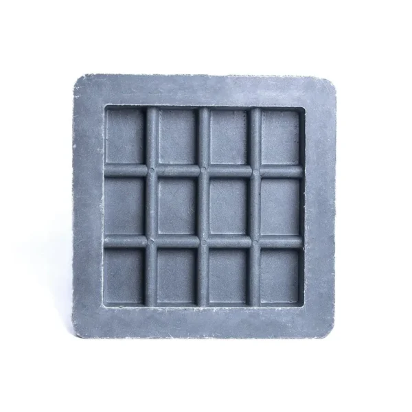 Tapa de registro compuesta reforzada 40×40" (101×101 cm) cuadrada FRP industrial D400