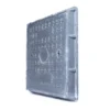 Tapa de registro compuesta reforzada 50×50" (127×127 cm) cuadrada FRP D400 industrial