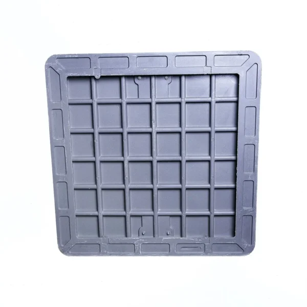 Tapa de registro compuesta reforzada 70×70 pulgadas (178×178 cm) con marco profundo FRP D400 heavy duty