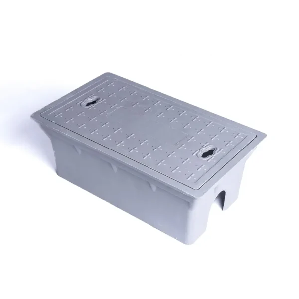 Caja de válvulas compuesta FRP/SMC con tapa reforzada anticorrosiva