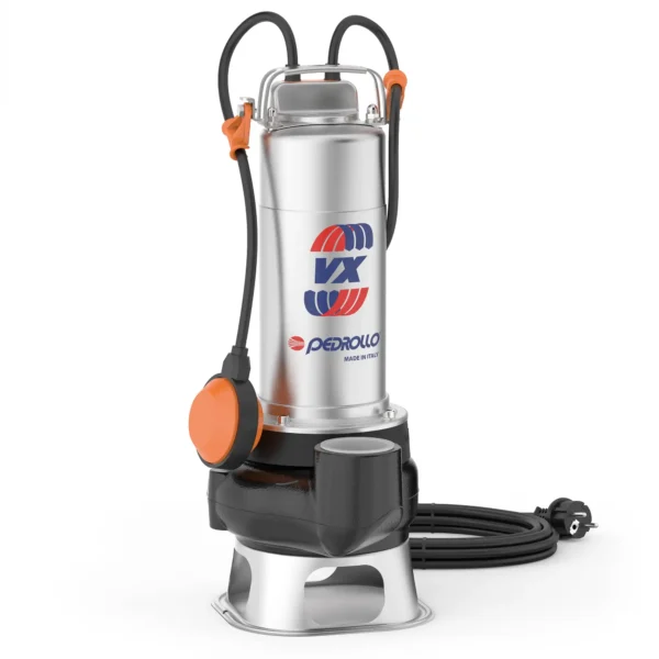 Bomba sumergible Pedrollo VXm 8/35 0.75 HP aguas sucias drenaje